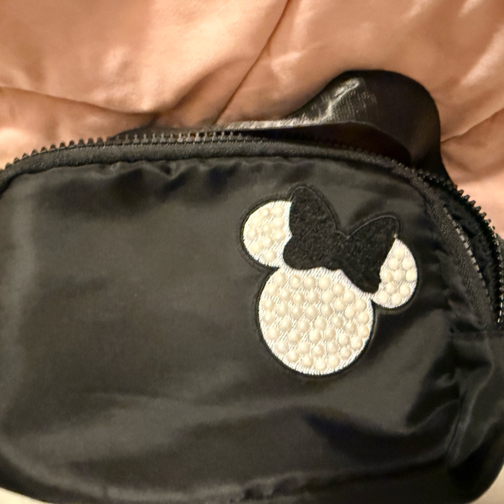 Black Minnie Mouse Fanny Pack
